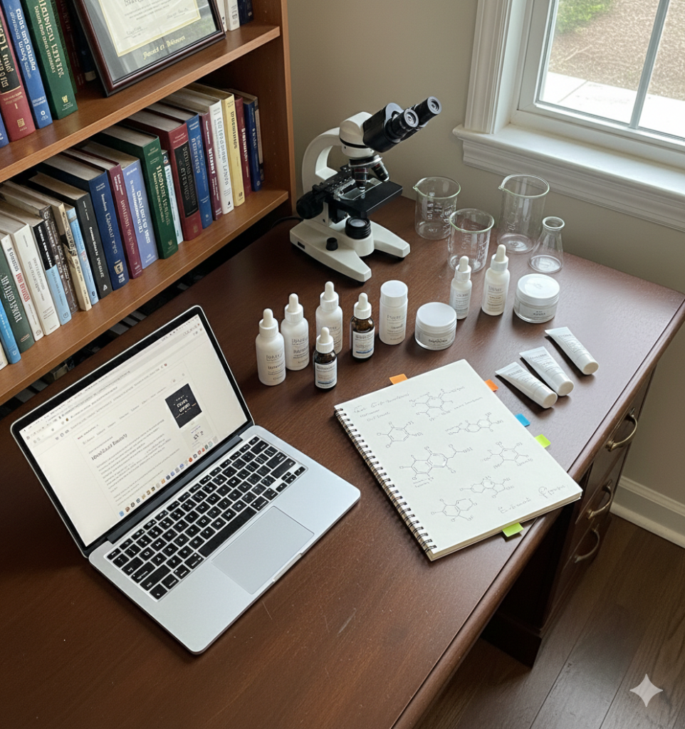 Scientific analysis on cosmetics